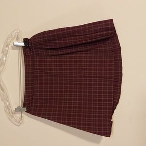 Wild Fable Pleated Skirt, Size Small, Plaid Pleaded Elastic Waistband